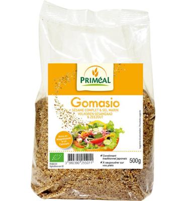 Primeal Gomasio volkoren sesamzaad en zeezout bio 500 Gram
