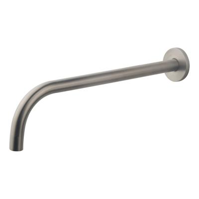 Wiesbaden Uitloop Slim 18 mm Rond 30 cm 1/2'' Geborsteld Staal Wiesbaden Uitloop Slim 18 mm Rond 30 cm 1/2'' Geborsteld Staal