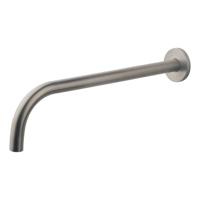Uitloop Wiesbaden Slim 18mm Rond 30cm 1/2&apos;&apos; Geborsteld Staal - thumbnail