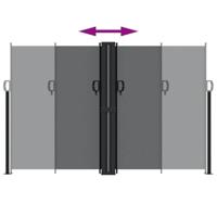 VidaXL Windscherm uittrekbaar 160x600 cm zwart - thumbnail