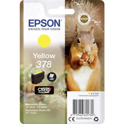Epson Squirrel Singlepack Yellow 378 Claria Photo HD Ink Epson Squirrel Singlepack Yellow 378 Claria Photo HD Ink