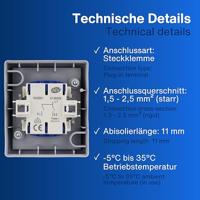 REV 0511571777 Serieschakelaar Compleet AquaForm Lichtgrijs 1 stuk(s) - thumbnail