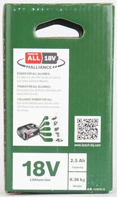 Bosch Groen Accupack PBA 18V 2.5Ah W-B 18V Li-Ion Accu - 1600A005B0 - thumbnail