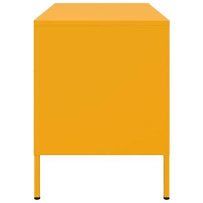 Tv-meubel 68x39x50,5 cm staal mosterdgeel