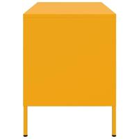 Tv-meubel 68x39x50,5 cm staal mosterdgeel - thumbnail