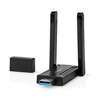Nedis Netwerk-Dongel | Wi-Fi | AC1200 | 2.4/5 GHz (Dual Band) | USB3.0 | Wi-Fi-snelheid totaal: 1200 Mbps | Windows 10 / Windows 11 / Windows 8 - - thumbnail