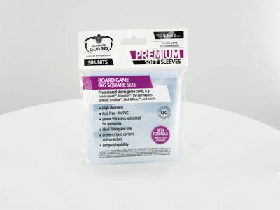 Ultimate Guard Premium Soft Sleeves for Board Game Cards Big Square (50)