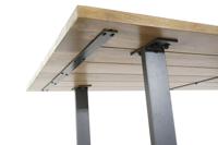 Eettafel Home ESPRIT Zwart Natuurlijk Metaal Mangohout 200 x 100 x 76 cm - thumbnail