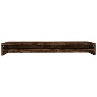 VidaXL Monitorstandaard 100x24x13 cm bewerkt hout gerookt eikenkleurig - thumbnail