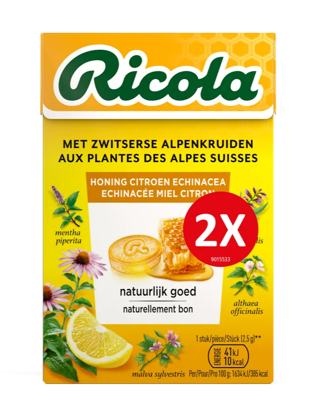 Ricola Keelpastilles Honing Citroen Echinacea