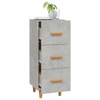 Dressoir 34,5x34x90 cm bewerkt hout betongrijs - thumbnail