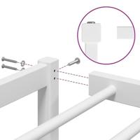 Bedframe metaal wit 75 x 190 cm - thumbnail