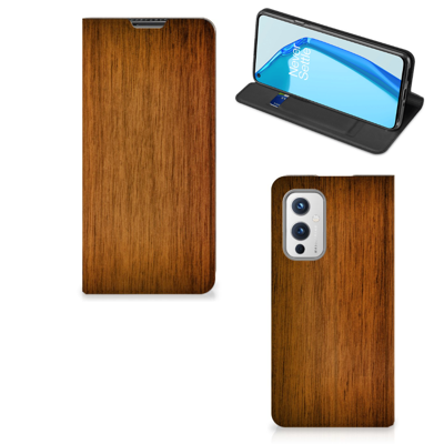 OnePlus 9 Book | Wallet Case | Donker Hout