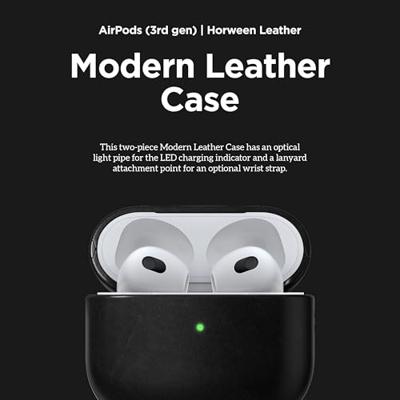 Nomad Modern lederen hoesje AirPods (3rd gen) - Black