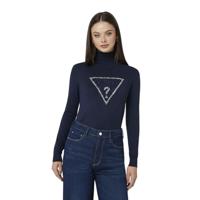 Guess Piper Triangle Logo Sweater Dames Zwart - Maat S - Kleur: Zwart | Soccerfanshop - thumbnail