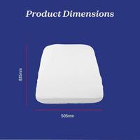 Matrasbeschermer voor meegroeiwieg CHICCO Next2Me Forever wit - thumbnail