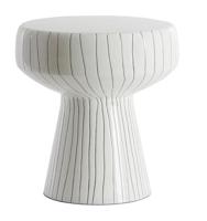 Light & Living Bijzettafel 'Dakwa' 38cm, kleur Wit/Zwart - thumbnail