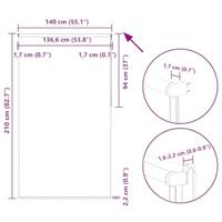 Rolgordijn verduisterend 140x210 cm stofbreedte 136,6 cm wit - thumbnail