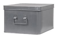 LABEL51 Opbergblik Media Opbergkist - Grijs - Metaal - XL - thumbnail