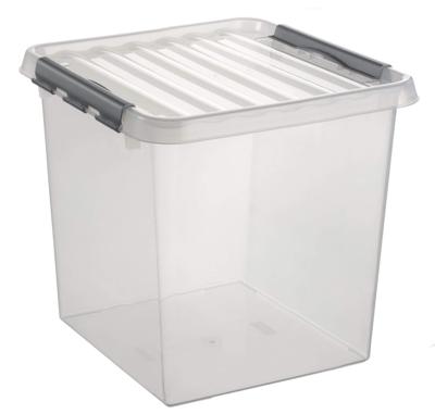 Sunware Q-line box 38 liter transp/metaal Sunware Q-line box 38 liter transp/metaal