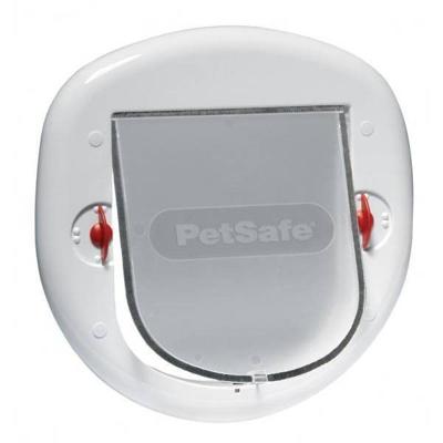 Petsafe kattenluikje grote kat / kleine hond wit 4 standen (280)