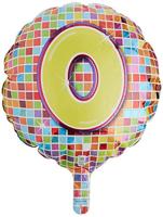 Verjaardags folieballon 0 jaar - thumbnail
