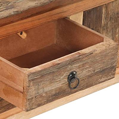 VidaXL Tv-meubel 120x30x40 cm massief acaciahout en gerecycled hout