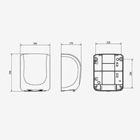 Jofel Jofel Ave ultra fast automatische handdroger - zilvergrijs - thumbnail