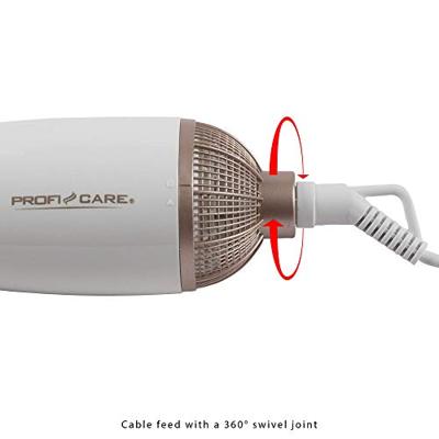 ProfiCare PC-HAS 3011 Heteluchtborstel Warm Champagne, Wit 800 W - thumbnail