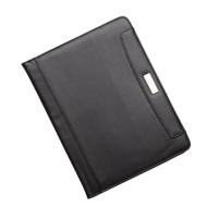 Juscha JU-96086-1 Schrijfmap Alassio Mares A4 Zwart Imitatieleer - thumbnail