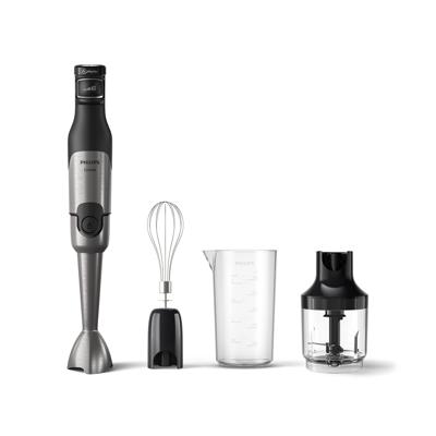 Philips Home HR2683/00 Staafmixer 1200 W Mixstaaf voor soep, Met garde, Met maatbeker, Met hakmolenopzet, Traploze snelheidsinstelling Zwart, Zilver Philips Home HR2683/00 Staafmixer 1200 W Mixstaaf voor soep, Met garde, Met maatbeker, Met hakmolenopzet, Traploze snelheidsinstelling Zwart, Zilver