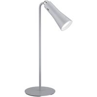 LED Bureaulamp 2W Warm Wit 3000K Oplaadbaar Rond Mat Grijs Aluminium - thumbnail
