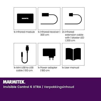 Marmitek INVISIBLE CONTROL 6 XTRA TV accessoire Zwart - thumbnail