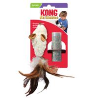 KONG KAT CATNIP FEATHER MUIS 5X2,5X16,5 CM - thumbnail