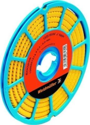 Weidmüller CLI C 1-3 GE/SW 4 CD Markeerring Opdruk 4 Buitendiameter 2.5 tot 5 mm 1568251514 Weidmüller CLI C 1-3 GE/SW 4 CD Markeerring Opdruk 4 Buitendiameter 2.5 tot 5 mm 1568251514