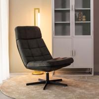 LABEL51 Draaifauteuil 'Alvar' kleur Antraciet - thumbnail