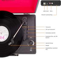 Denver VPL-120 USB-platenspeler Zwart - thumbnail