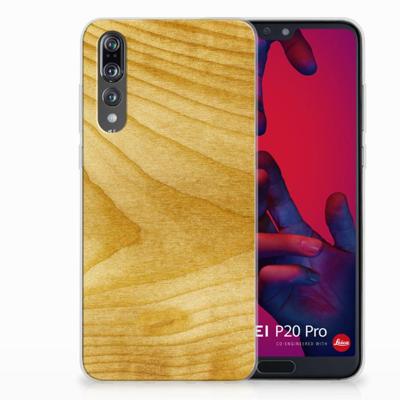 Huawei P20 Pro | Bumper Hoesje | Licht Hout