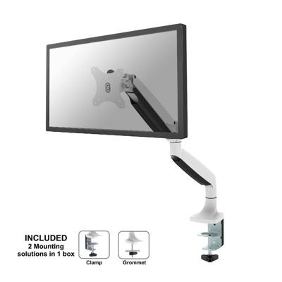 Neomounts nm-d750white tv/ monitor full motion desk gas-spring mount, 10-32", 9 kg, heigh