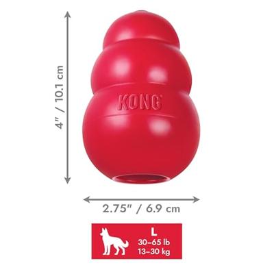 Hondenspeelgoed rubber large rood Kong - Kong Hondenspeelgoed rubber large rood Kong - Kong