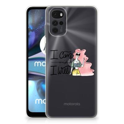 Motorola Moto G22 Telefoonhoesje met Naam i Can Motorola Moto G22 Telefoonhoesje met Naam i Can