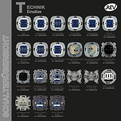 REV 0399490006 Schakelklok Inzetstuk Wit 1 stuk(s)