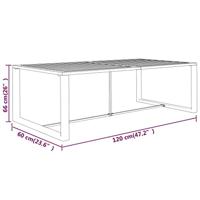 6-delige Loungeset met kussens aluminium antracietkleurig - thumbnail