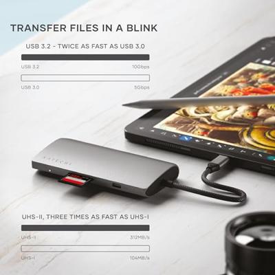 Satechi USB-C Multiport adapter 8K (ethernet) - Space Grey - thumbnail