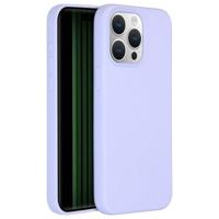 Accezz Liquid Silicone Backcover met MagSafe iPhone 15 Pro Max Telefoonhoesje Paars - thumbnail