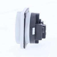 AS Schwabe 45084 Stopcontact (inbouw) Grijs - thumbnail
