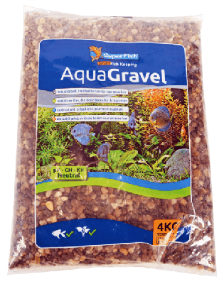 Aqua Grind Donker 3-6 Mm 4 Kg aquaria Superfish - Superfish