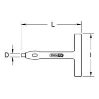 KS Tools 117.1649 Gatenijzer met isolatie, 100 mm (Ø x l) 4 mm x 100 mm - thumbnail