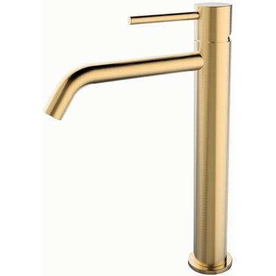 Wiesbaden Style XL Wastafelkraan - Verhoogd - Geborsteld Messing