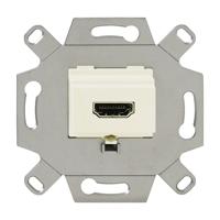 Busch-Jaeger HDMI-aansluitdoos met schroefklemmen en trekontlasting, crèmewit - thumbnail